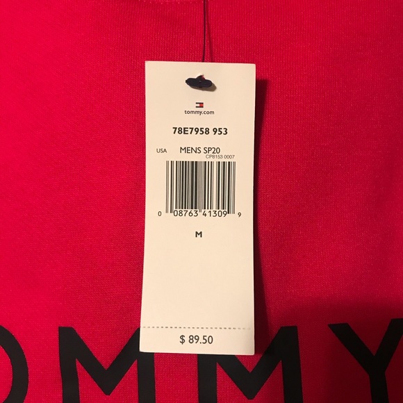 Tommy Hilfiger Men Crewneck Big Logo Sz: M - Picture 4 of 4